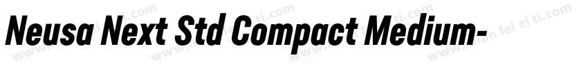 Neusa Next Std Compact Medium字体转换